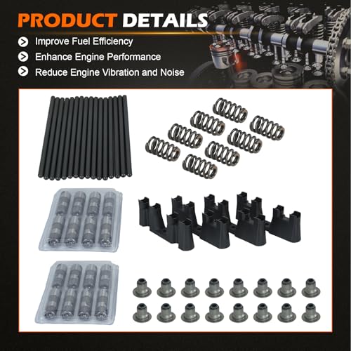E1840P - Sloppy Mechanics Stage 2 Camshaft Kit Engine Rebuild Overhaul - Compatible with Chevy GMC LS Gen 3/4 4.8L 5.3L Vortec Engines 1999-2013 - Includes Cam Lifters & Trays Pushrods Gaskets