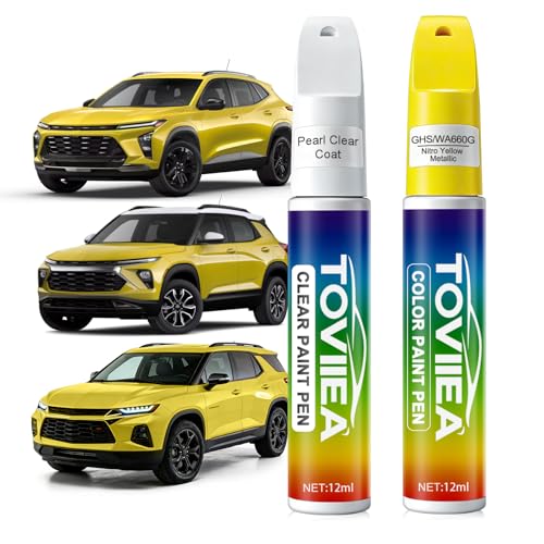Nitro Yellow Metallic(GHS/WA660G) Touch Up Paint for Chevrolet - color: (GHS/WA660G)Nitro Yellow Metallic for 2025 Trax/2024 Trax/2025 Trailblazer/2024 Trailblazer/2024 Colorado/2024 Blazer