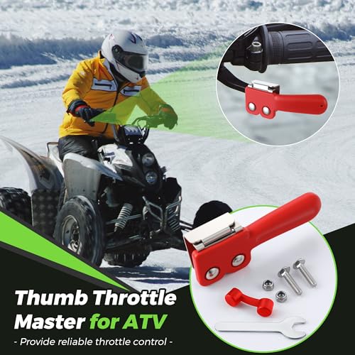 Saillong 1 Pack ATV Throttle Extender Red - color: Red