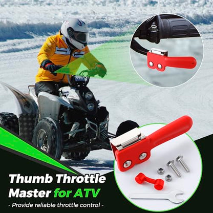 Saillong 1 Pack ATV Throttle Extender Red - color: Red