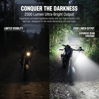 PSLER Dirt Bike Light Bar - 20W Motorcycle Light for CRF110 TTR110 KLX110