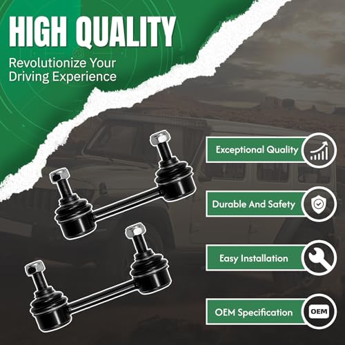 2PCS Rear Stabilizer Sway Bar End Links for Mitsubishi 2004 2005 2006 2007 2008 2009 2010 2011 Endeavor FWD, 2004 2005 2006 2007 2008 2009 2010 2011 2012 Galant, 2006-2012 Eclipse ‎‎K750030 - size: K750030 X2