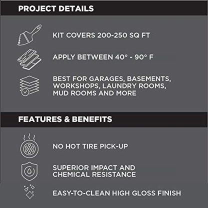 Rust-Oleum RockSolid Garage Floor Coating Kit, Modern Greige, 1 Car Kit - color: Modern Greige, size: 1 Car