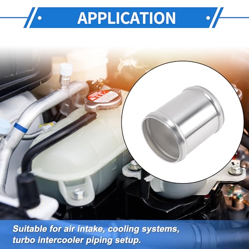 2.5" OD 0° 6063 Aluminum Alloy Tube Intercooler Pipe 3" Length - size: 2.5"OD 3"Length
