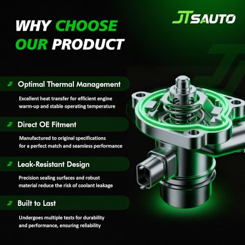 Engine Coolant Thermostat Housing Assembly for 1.8L Cruze Trax Sonic - size: 902821(Upgrade Aluminum)