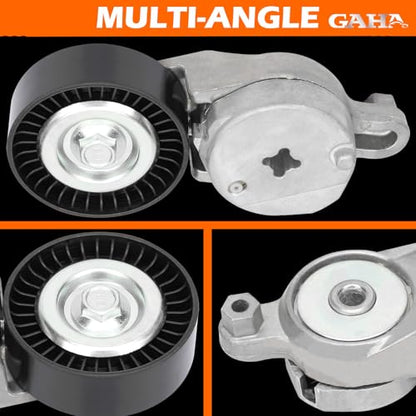 GAHA 38378 Belt Tensioner Assembly with Pulley, for Nissan Frontier 2005-19 - size: 38378