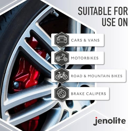 JENOLITE Brake Caliper Paint Aerosol, Red 1x13.5oz - color: Red, size: 13.5 Ounce (Pack of 1)