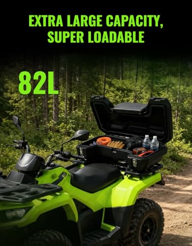 Green-L 82L Universal ATV Rear Storage Box Trunk Cargo Backrest Pad - size: #1-82L