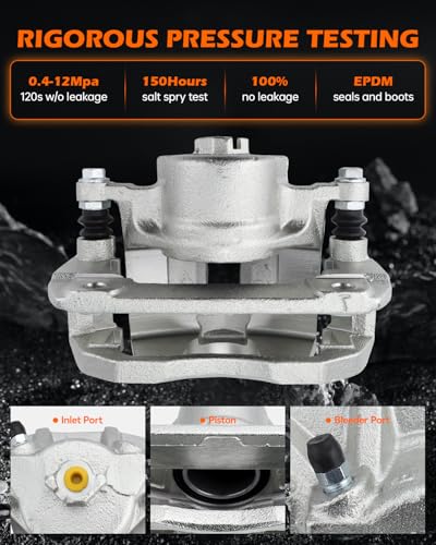 GAHA 19B2584 Front Left Brake Caliper w/Bracket Passenger Side - size: 19B2584
