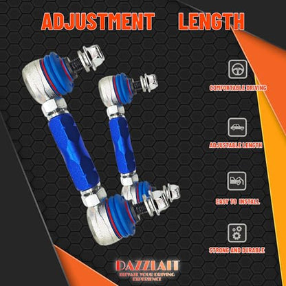 125mm-150mm Universal Adjustable Sway Bar End Links | M10 Stud with 12 mm Spacer Washer | Adjustable Sway Bar Links - size: 125MM-150MM