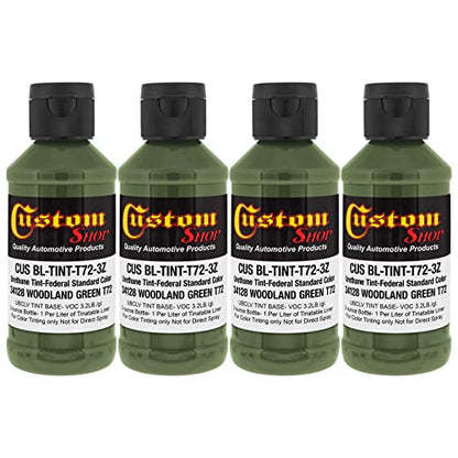 Custom Coat 3 Ounce, Woodland Green, Bedliner Tint Concentrate, 4 Pack - color: Woodland Green, size: 3-Ounce (Pack of 4)