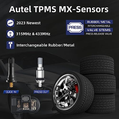 Autel TPMS Sensors, MX Sensor 315MHz + 433MHz MaxiTPMS Tire Pressure Sensor