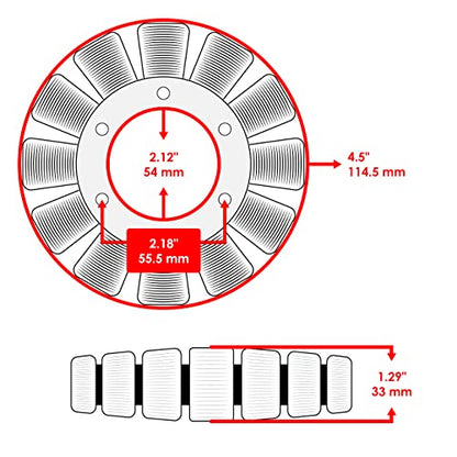 Caltric Stator and Regulator Rectifier with Gasket Compatible with Honda VF750S V45 Sabre 1982 1983 / VF750C V45 Magna 1982-1984