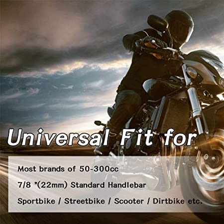 PACEWALKER Universal Motorcycle 7/8" 22mm Handlebar Brake Master Cylinder Clutch Lever CNC Left & Right Set for Honda Kawasaki Suzuki Yamaha - color: Black