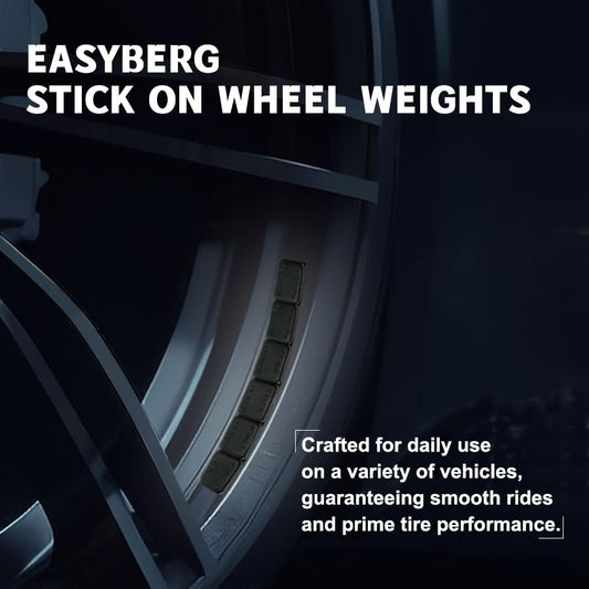 1/2oz. Black Adhesive Stick on Wheel Weights, 360pcs 180oz. - color: Black