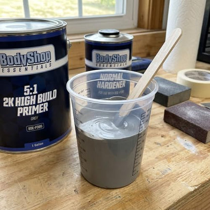 5:1 2K High-Build Automotive Primer – Grey – 3.78 Liter Gallon Can – Primer Surfacer for Auto Body Repair & Refinishing