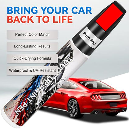 Touch Up Paint for Cars, Ruby Red Car Paint Scratch Repair, Auto Paint Repair Pen, Automotive Scratch Remover, Professional Seamless Coverage, Color Accurate, Long lasting Adhension, Fast Drying - color: Universal Ruby Red