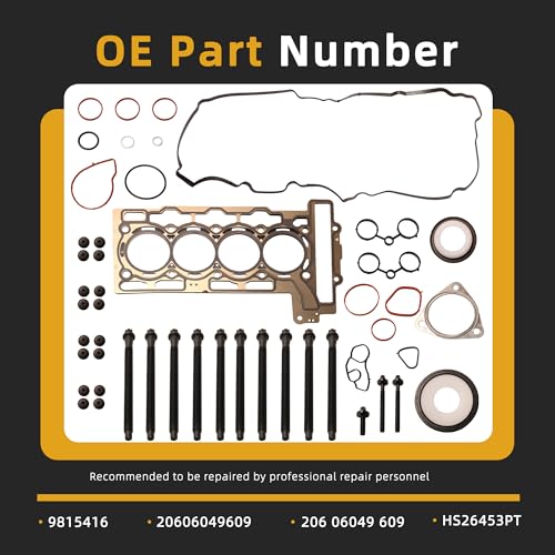 Head Gasket Set with Bolts,1.6L,for Mini Cooper R56 Hatchback 07-08 - style: for Mini Cooper 1.6L 2007-2012