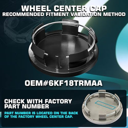 63MM 2.5 Inch Wheel Center Caps for Dodge Ram 6KF18TRMAA Rim Wheel Center Hub Caps, Pack of 4 Gloss Black with American Flag - color: Gloss Black with American Flag, size: Outer 63.0MM , Inner 55.5MM