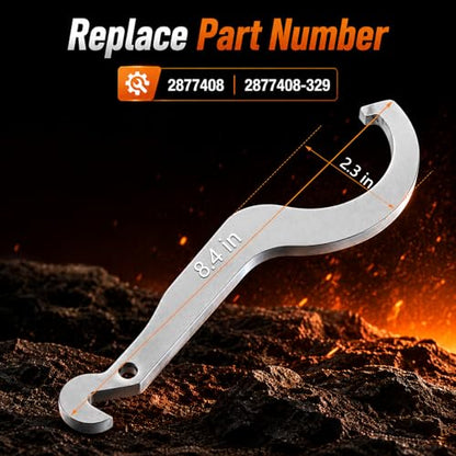 Shock Absorber Spanner/Drive Clutch Spanner Span Spreader Wrench Tool Compatible with Polaris ATV XP 550 RZR General 1000 Sportsman 550 Replace#：2877408 2877408-329