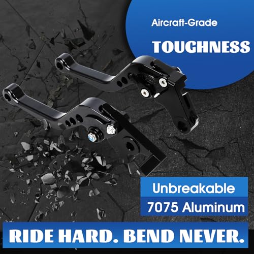 Brake Clutch Levers CNC for GROM 125 14-26 CB300R Monkey 125 18-25 CBR500R CBR500F CBR500X 13-21 CBR300R/F/FA 14-21 CB400F/R 13-15 CBR250R 11-15 Motorcycle Adjustable Lever Black