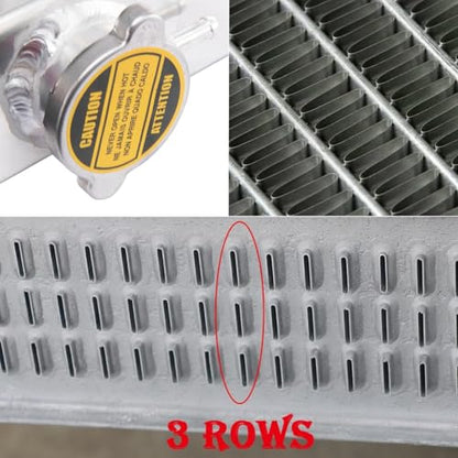 3 Row Radiator For Ford Mustang 1964-1966 Falcon Comet 1960-1965 - size: 3 Row Radiator