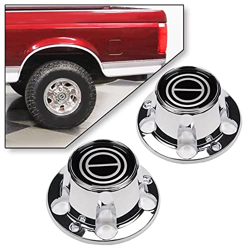 GRAND ORANGE 4PCS Center Caps Hubs Set ABS Plastic Wheel - color: Fit 1980-1996 F150 (4 PCS)