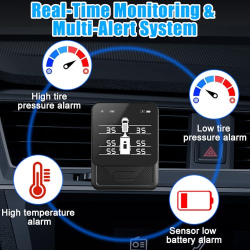 RV Tire Pressure Monitoring System TPMS with 6 Sensors - size: 6 Sensors
