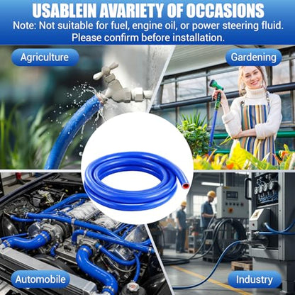Outus 5/8" Id, 5ft Silicone Heater Hose,Coolant Radiator Hose, Blue, 1 - color: Blue, size: 5/8" ID, 5ft