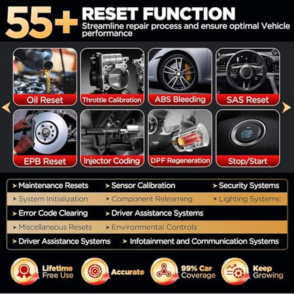 Launch X431 PRO3S+ V5.0,2026 Upgrade All-in-One Bidirectional Scan Tool,HD Trucks Scan,Topology Map,ECU Code,55+ Service,Full System,CANFD&DOIP,DBSCar VII VCI 2-Year Update