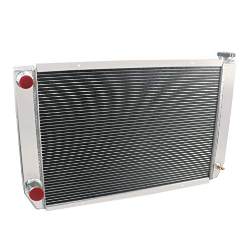 ECMRAD 4 Row Core Universal Aluminum Racing Radiator Double Pass 31" x19" Compatible for Ford Mopar Style