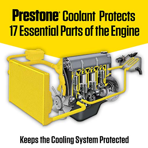 Prestone AF2100-6PK Extended Life 50/50 Antifreeze - 1 Gallon, (Pack of 6)