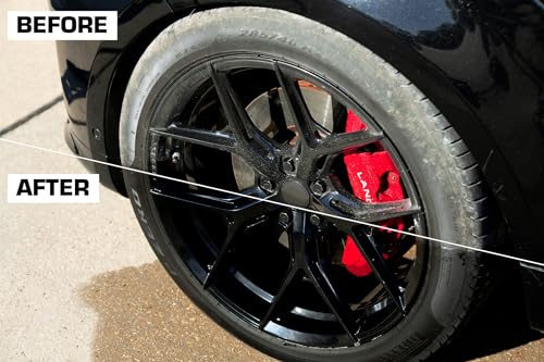 Black Magic 120217 Tire Wet, 23oz (Pack of 2) - Specially Formulated Tire Shine Applicator Cleaner to Keep Them Looking Wet, Black, and Glossy with One Quick Spray – Long-Lasting Protection for Tires - size: 23 Fl Oz (Pack of 2), style: High Gloss Shine