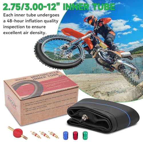 2.75/3.00-12 Motorcycle Heavy Duty Tire Inner Tube (80/100-12) Inner Tire - size: 2.75/3.00-12" 1pc