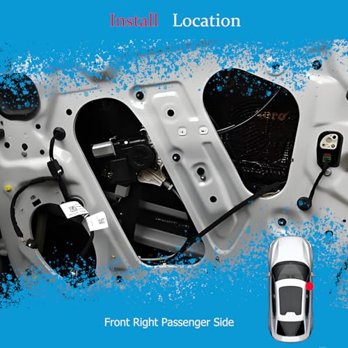 Front Right Passenger Side Power Window Regulator and Motor Assembly 741-557 Compatible for 2000-2004 Jeep Grand Cherokee