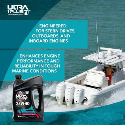 SAE 25W-40 Marine Engine Oil 4-Stroke Synthetic Blend Outboard 55 Gallon - size: 55 Gallon Drum