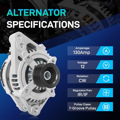 BDELI 11139N New Alternator Fit for Toyota 2010-2015 Tacoma - size: 11139N