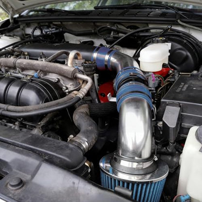 PHILTOP 3.5" Cold Air Intake Kit for 1996-2004 GMC Sonoma 4.3L, GMC Jimmy - color: Blue, size: 1996-2003 Chevrolet S10 4.3L