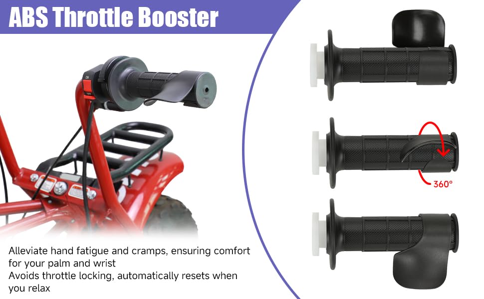 Mini Bike Throttle Assembly Brake Lever Kit for CT200U CT100U - color: Black
