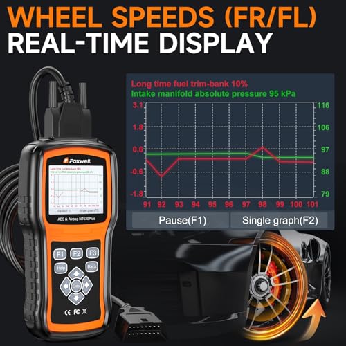 FOXWELL NT630 Plus ABS/SRS OBD2 Scanner, ABS Auto Bleed, Oil EPB SAS Resets