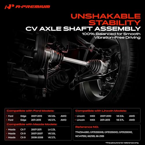 A-Premium Front Right Passenger Side CV Axle Shaft Assembly - style: Front Passenger Side