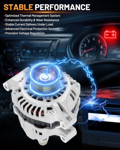 Alternator 13966 90A Fit for Honda CR-V 2002-2006 2.4L - size: 13966N