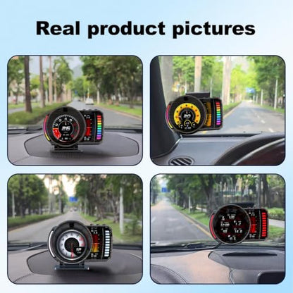 wiiyii OBD2 Gauge Display Heads Up Display for Cars,Speedometer for Car