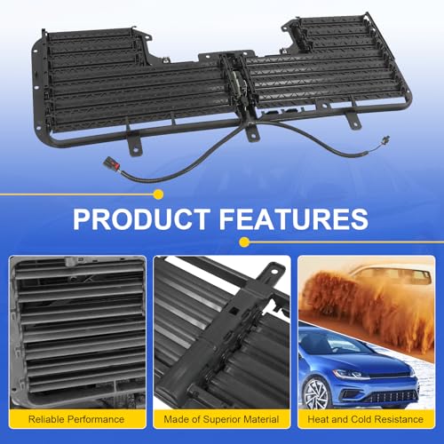 Active Grille Shutter Compatible with 2017-2018 Chevrolet Silverado 1500