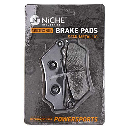 NICHE Front Rear Brake Pad Set for Triumph T2020393 T2020245 Semi-Metallic - size: Semi-Metallic