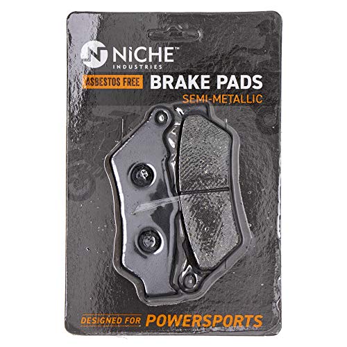 NICHE Front Rear Brake Pad Set for Triumph T2020393 T2020245 Semi-Metallic - size: Semi-Metallic