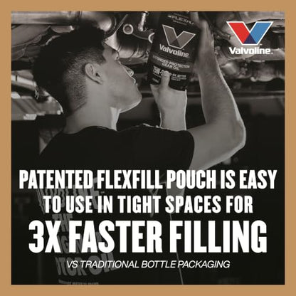 Valvoline FlexFill Extended Protection Full Synthetic 75W-140 Gear Oil 1 QT Pouch - size: 75W-140, style: Extended Protection