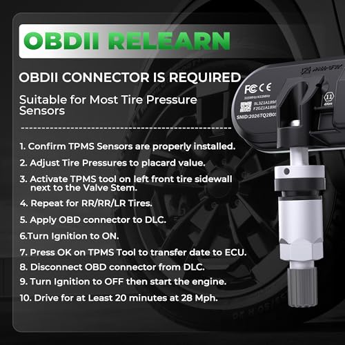 CDWTPS TPMS Sensor for Ford,Pre-Programmed Upgrade Tire Pressure Sensor