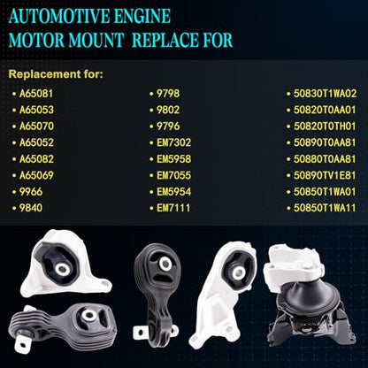 Motor Mount Kit for 2015-2016 CR-V 2.4L - size: 2015-2016 CRV 2.4L