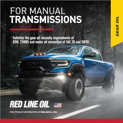 Red Line 50505 MT-85 Manual Transmission 75W85 GL-4 Gear Oil - 1 Gallon (4 Pack) - size: 4 Pack (Gallons)